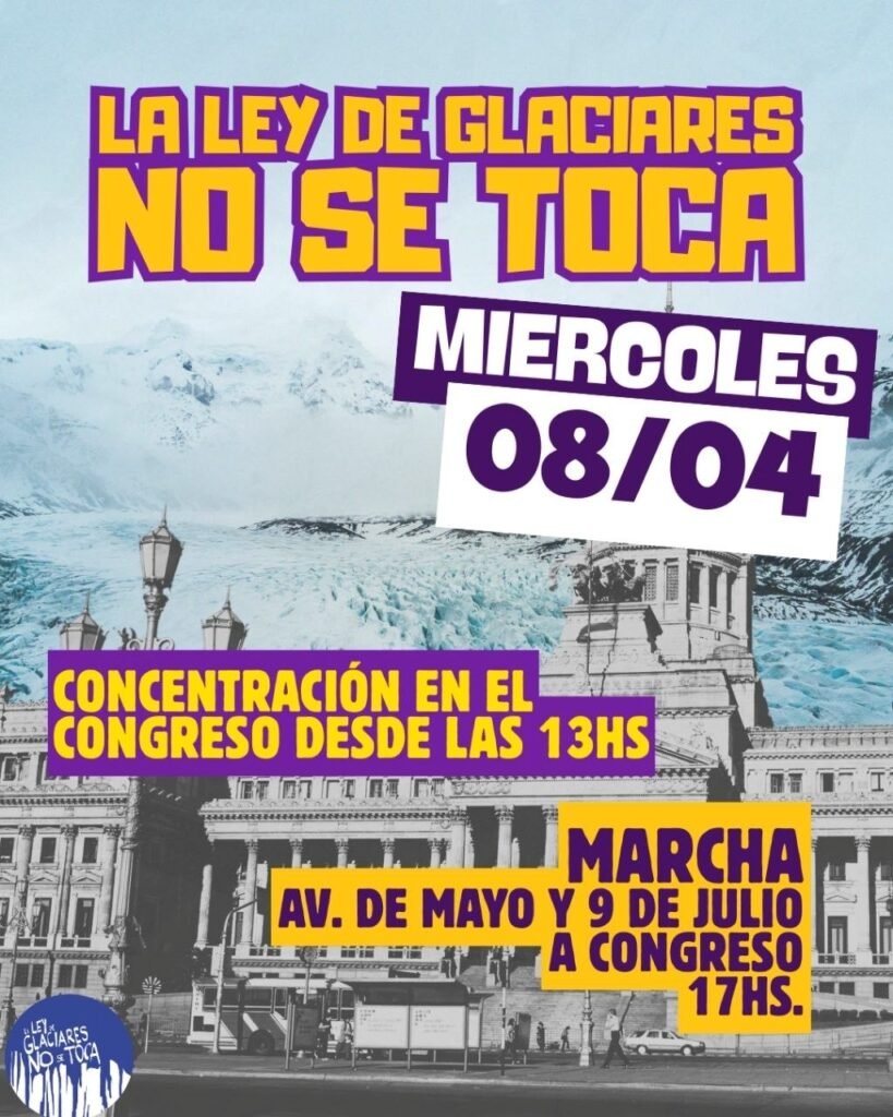Flyer ley de glaciares